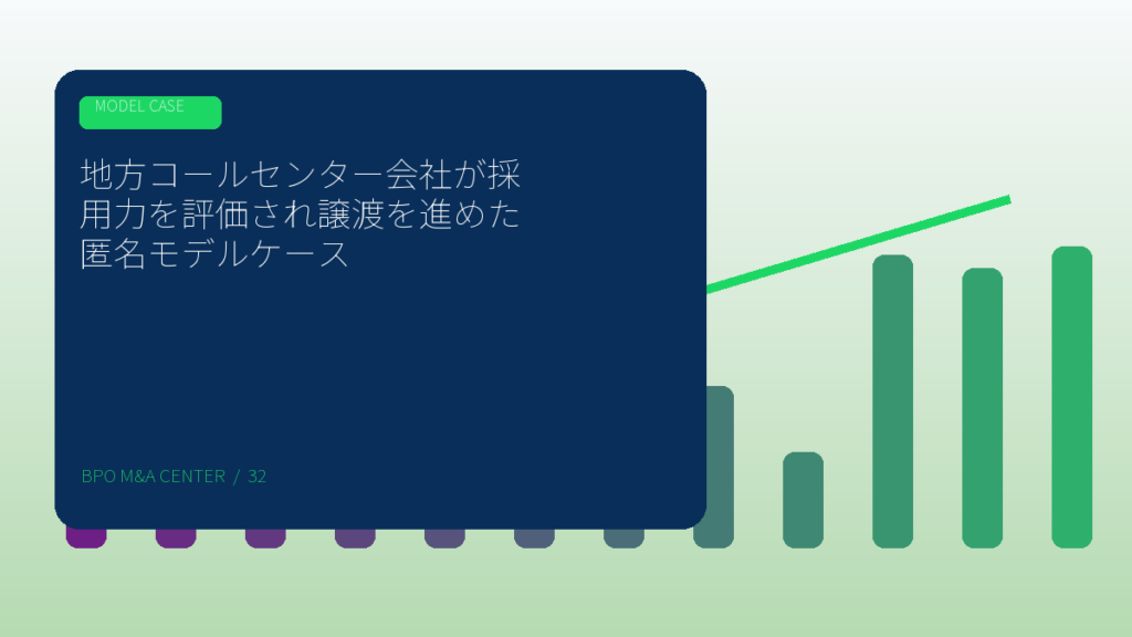 地方コールセンター会社が採用力を評価され譲渡を進めた匿名モデルケースのアイキャッチ画像