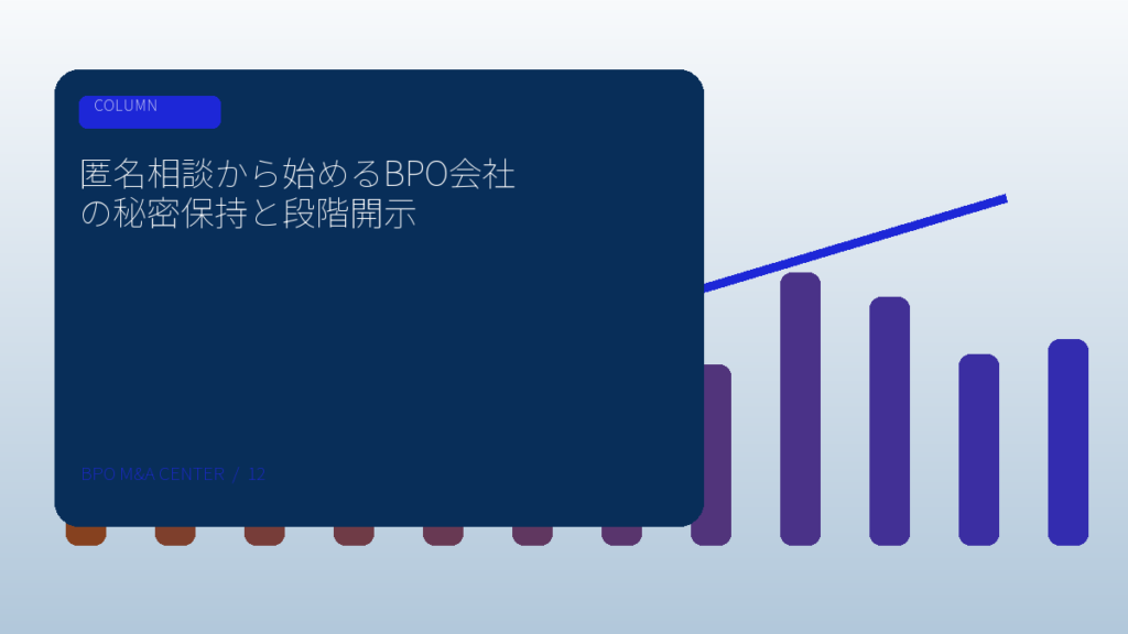 匿名相談から始めるBPO会社の秘密保持と段階開示のアイキャッチ画像