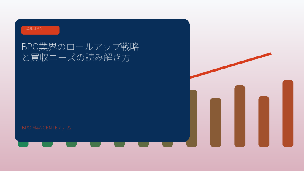 BPO業界のロールアップ戦略と買収ニーズの読み解き方のアイキャッチ画像