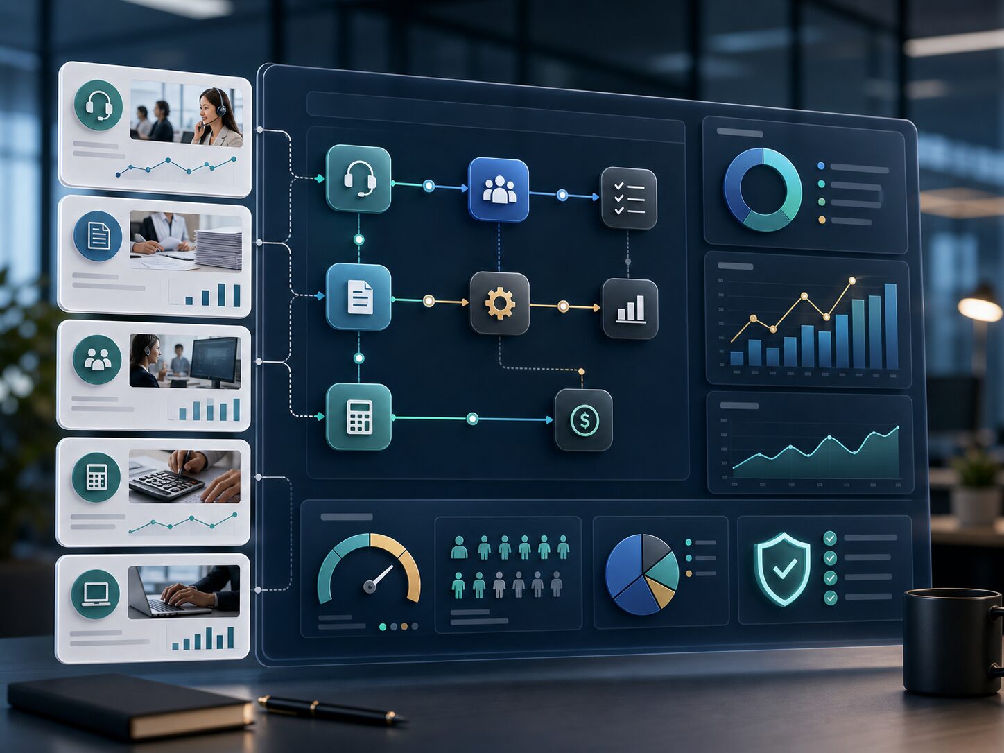 RPAとAI運用代行の評価画面