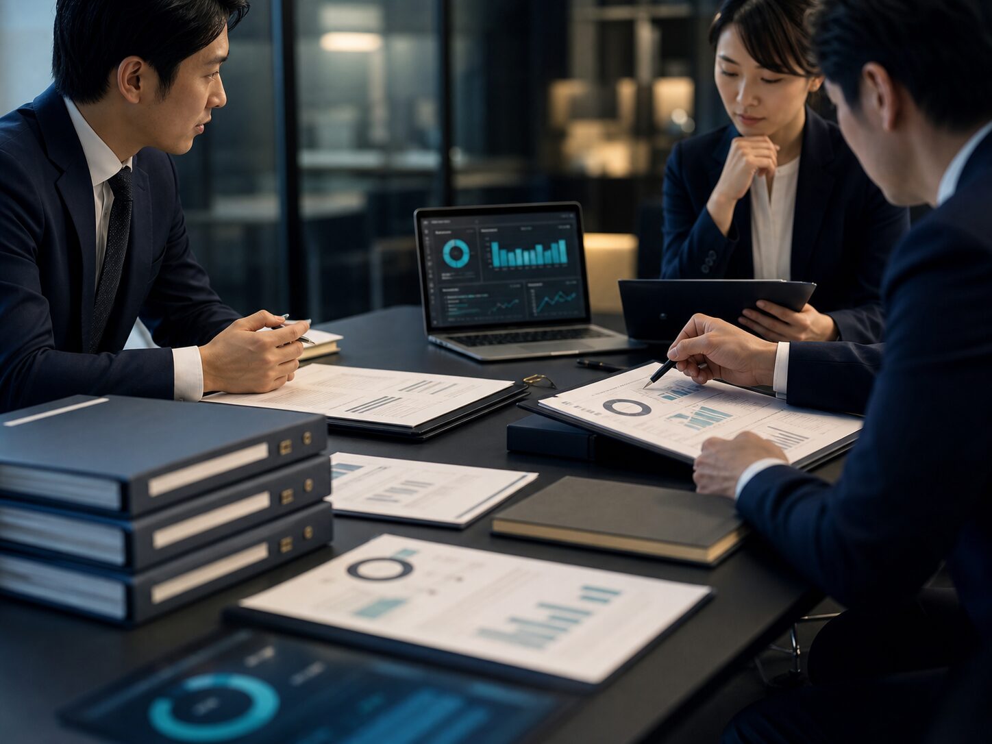 秘密保持を前提にBPO会社の契約資料とKPIを整理する会議