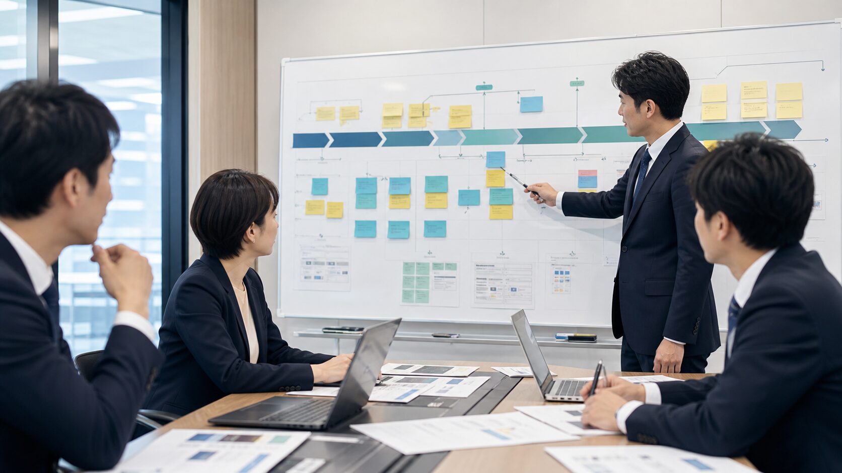 BPO会社の引継ぎ計画を設計するミーティング