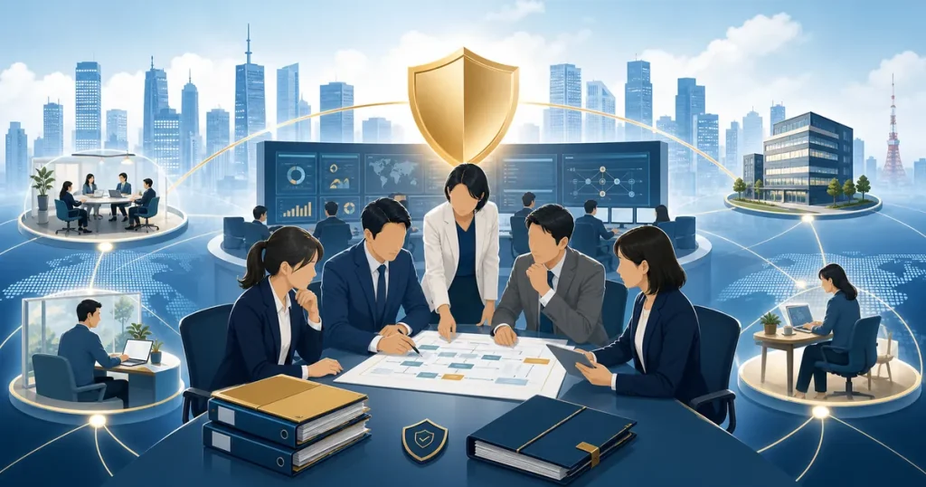 東京 BPO M&Aの拠点戦略と安全な事業承継を表すイメージ