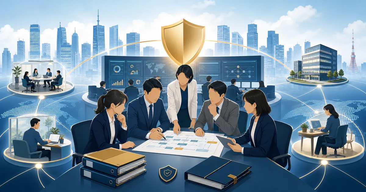 東京 BPO M&Aの拠点戦略と安全な事業承継を表すイメージ