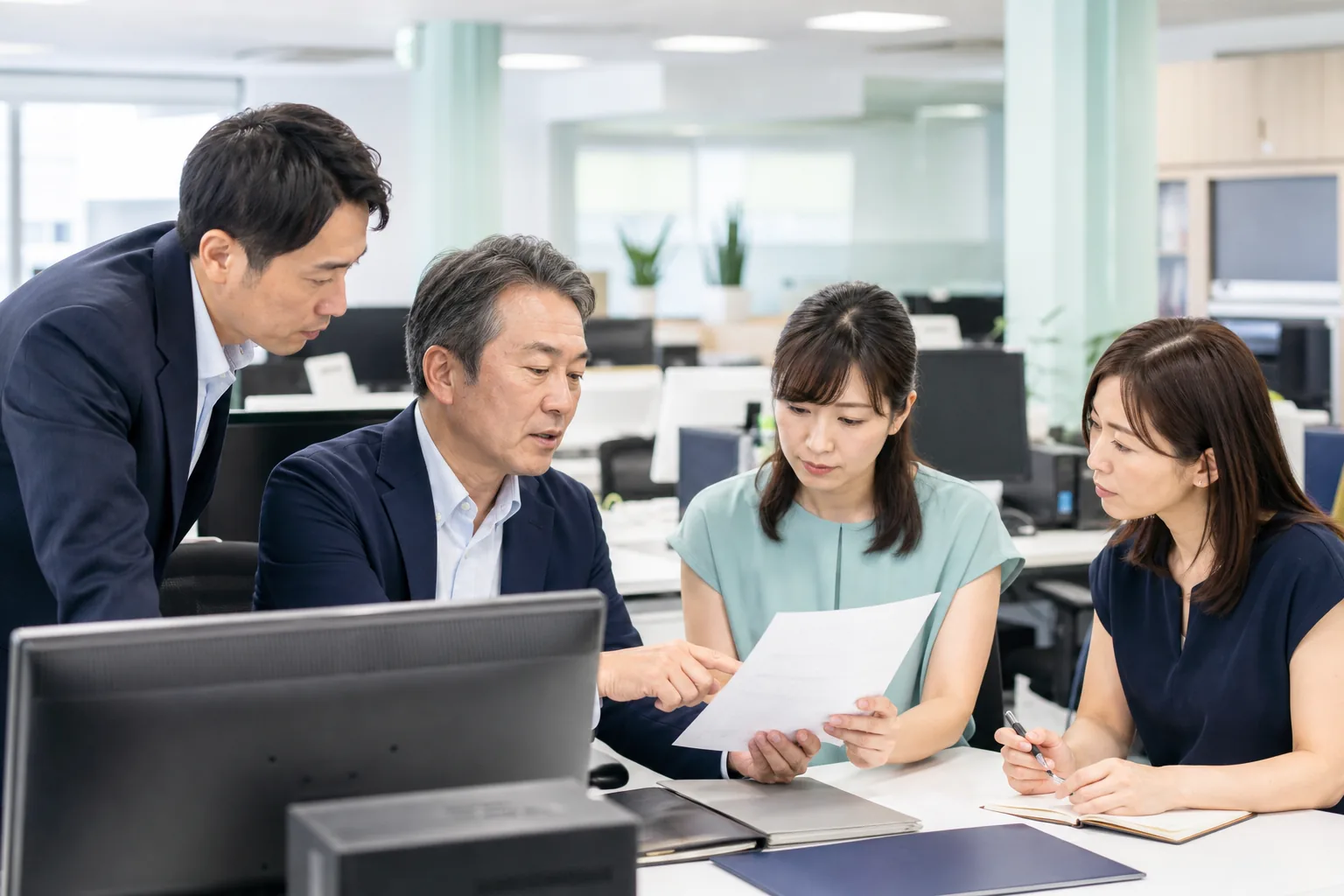 バックオフィスBPOの業務手順を確認する運用チーム